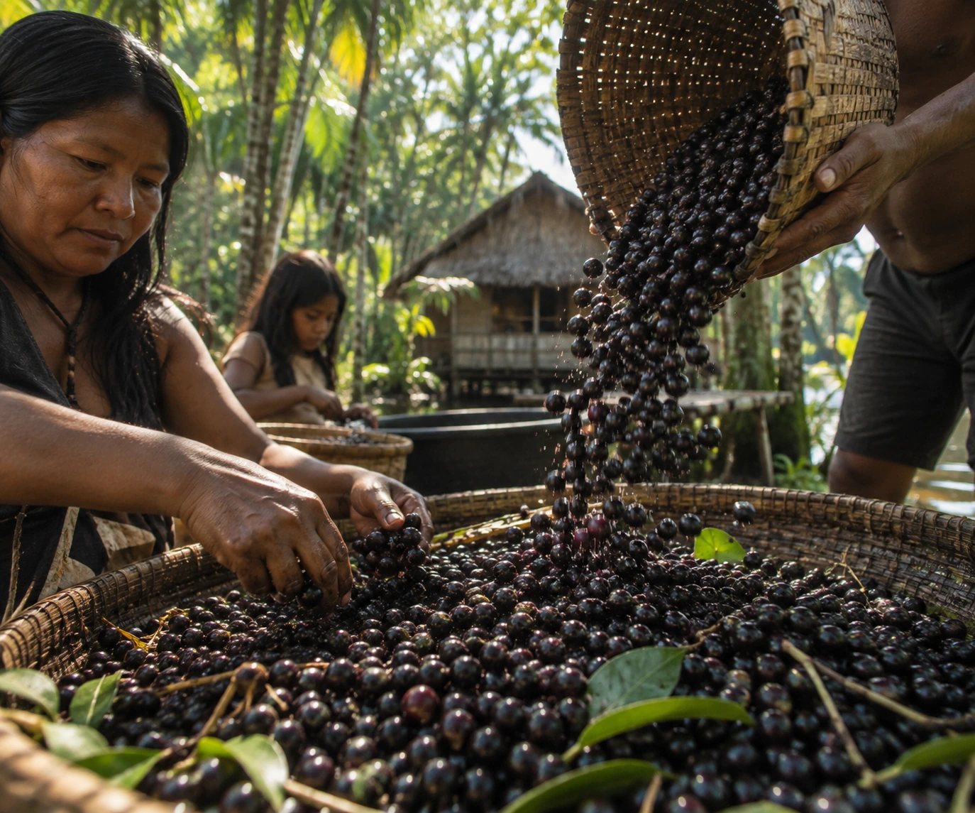 Cacho de açaí